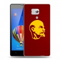 Дизайнерский пластиковый чехол для Huawei Honor 3 Владимир Ленин