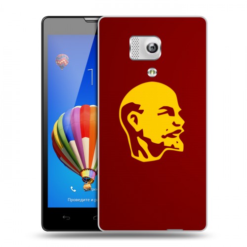 Дизайнерский пластиковый чехол для Huawei Honor 3 Владимир Ленин