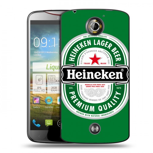 Дизайнерский пластиковый чехол для Acer Liquid S2 Heineken