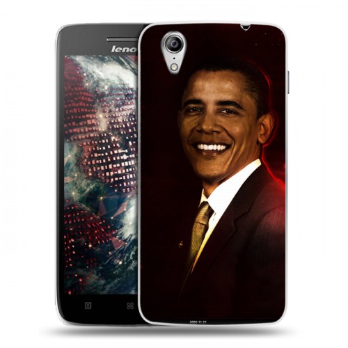 Дизайнерский пластиковый чехол для Lenovo Vibe X Барак Обама