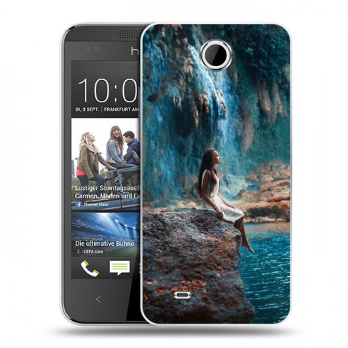 Дизайнерский пластиковый чехол для HTC Desire 300 водопады