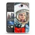 Дизайнерский пластиковый чехол для HTC Desire 300 Юрий Гагарин
