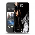 Дизайнерский пластиковый чехол для HTC Desire 300 Lil Wayne