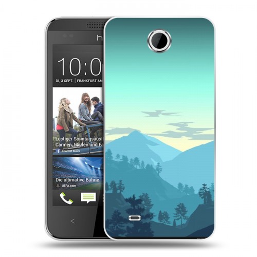 Дизайнерский силиконовый чехол для HTC Desire 300 Романтика путешествий