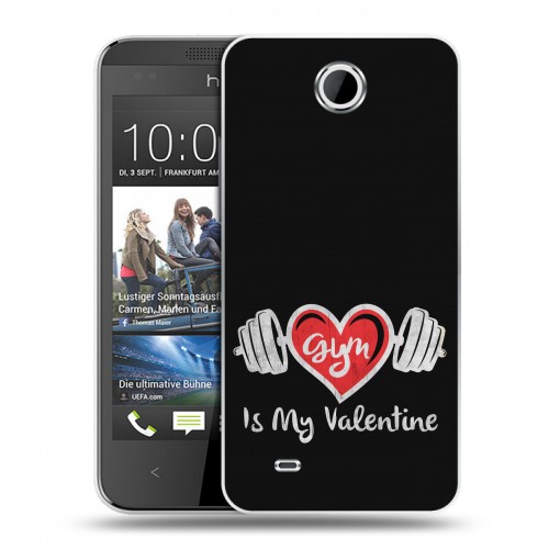 Дизайнерский силиконовый чехол для HTC Desire 300 День Святого Валентина