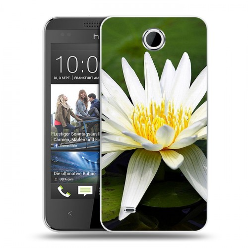 Дизайнерский силиконовый чехол для HTC Desire 300 Кувшинки