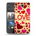 Дизайнерский пластиковый чехол для HTC Desire 300 День Святого Валентина