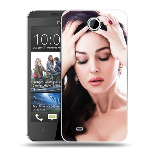 Дизайнерский пластиковый чехол для HTC Desire 300 Моника Белуччи