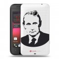 Полупрозрачный дизайнерский пластиковый чехол для HTC Desire 200 В.В.Путин 
