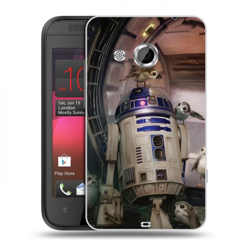 Дизайнерский пластиковый чехол для HTC Desire 200 Star Wars : The Last Jedi