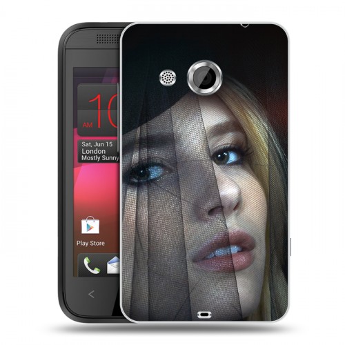 Дизайнерский пластиковый чехол для HTC Desire 200 Эмма Робертс