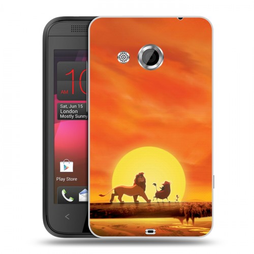 Дизайнерский пластиковый чехол для HTC Desire 200 Король лев