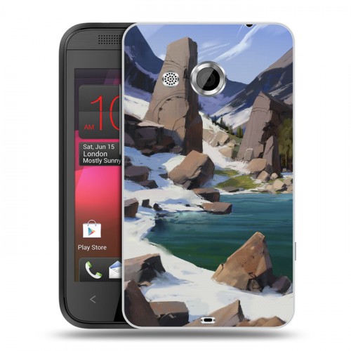 Дизайнерский пластиковый чехол для HTC Desire 200 Романтика путешествий