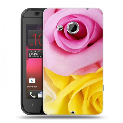 Дизайнерский пластиковый чехол для HTC Desire 200 Розы