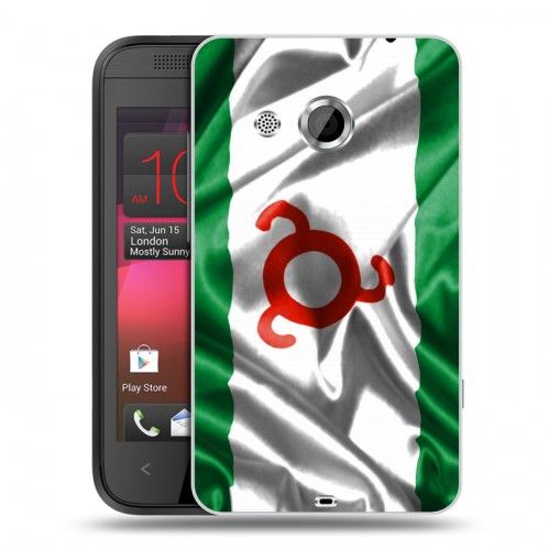 Дизайнерский пластиковый чехол для HTC Desire 200 Флаг Ингушетии