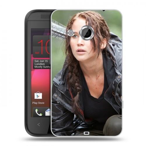 Дизайнерский пластиковый чехол для HTC Desire 200 Дженнифер Лоуренс