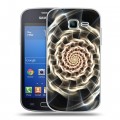 Дизайнерский пластиковый чехол для Samsung Galaxy Trend Lite Абстракции Спираль