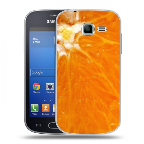 Дизайнерский пластиковый чехол для Samsung Galaxy Trend Lite Апельсины