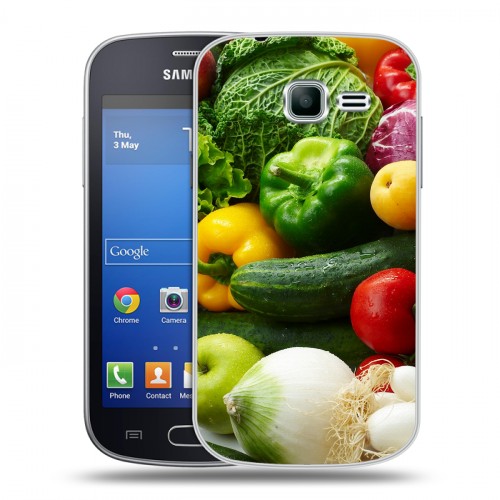 Дизайнерский пластиковый чехол для Samsung Galaxy Trend Lite Овощи