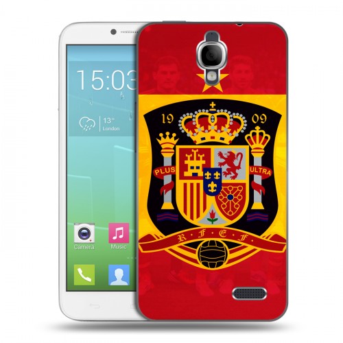 Дизайнерский силиконовый чехол для Alcatel One Touch Idol флаг Испании