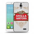 Дизайнерский силиконовый чехол для Alcatel One Touch Idol Stella Artois