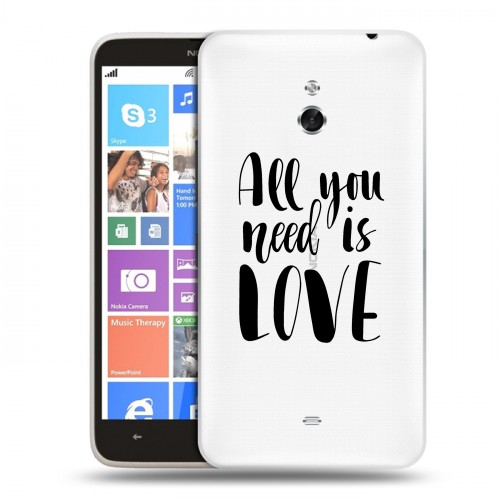 Полупрозрачный дизайнерский пластиковый чехол для Nokia Lumia 1320 Абстракции
