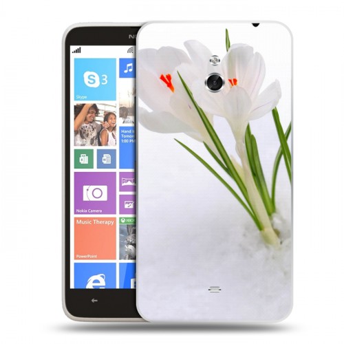 Дизайнерский пластиковый чехол для Nokia Lumia 1320 Подснежники