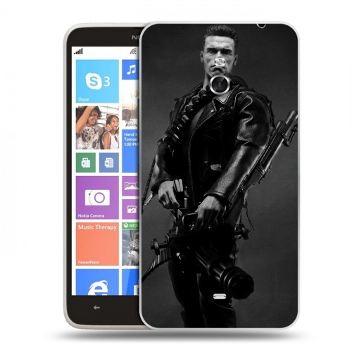 Дизайнерский пластиковый чехол для Nokia Lumia 1320 Терминатор