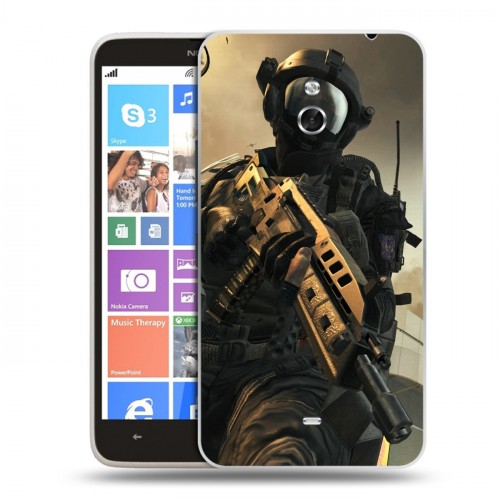 Дизайнерский пластиковый чехол для Nokia Lumia 1320 Call of duty