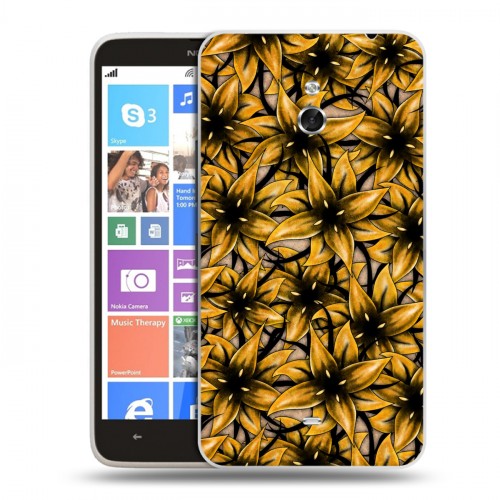 Дизайнерский пластиковый чехол для Nokia Lumia 1320 Цветочные татуировки