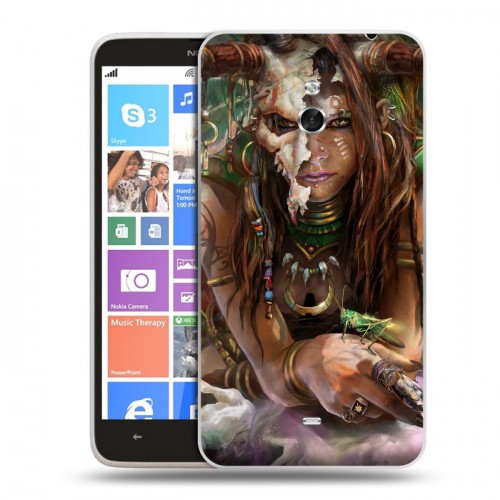 Дизайнерский пластиковый чехол для Nokia Lumia 1320 Diablo