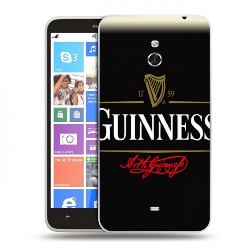 Дизайнерский пластиковый чехол для Nokia Lumia 1320 Guinness