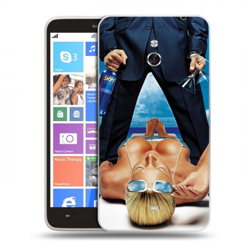 Дизайнерский пластиковый чехол для Nokia Lumia 1320 Skyy Vodka