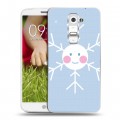 Дизайнерский пластиковый чехол для LG Optimus G2 mini снежинка