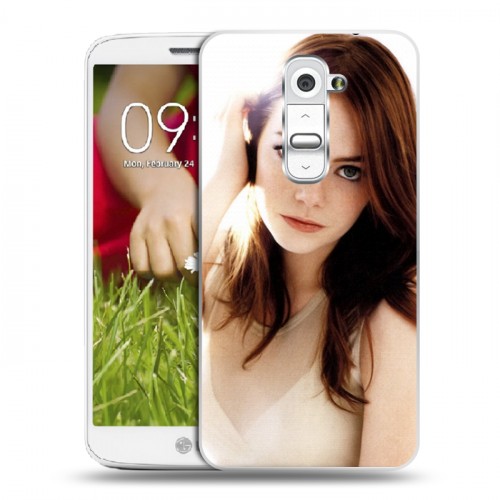 Дизайнерский пластиковый чехол для LG Optimus G2 mini Эмма Стоун