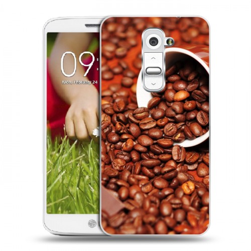 Дизайнерский пластиковый чехол для LG Optimus G2 mini кофе текстуры