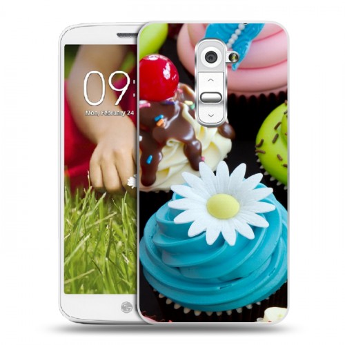 Дизайнерский пластиковый чехол для LG Optimus G2 mini Кексы