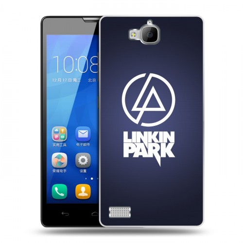 Дизайнерский пластиковый чехол для Huawei Honor 3c Linkin Park