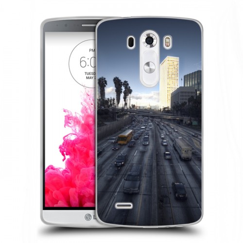 Дизайнерский пластиковый чехол для LG G3 (Dual-LTE) Лос-Анджелес