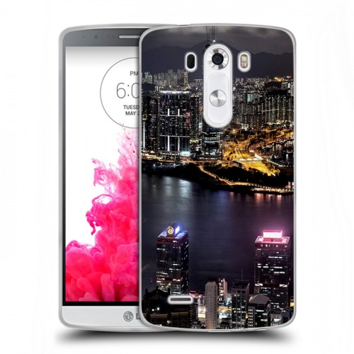 Дизайнерский силиконовый чехол для LG G3 (Dual-LTE) Гонконг