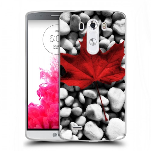 Дизайнерский пластиковый чехол для LG G3 (Dual-LTE) флаг Канады