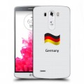 Дизайнерский пластиковый чехол для LG G3 (Dual-LTE) Флаг Германии