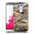 Дизайнерский пластиковый чехол для LG G3 (Dual-LTE) Текстуры денег