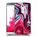 Дизайнерский силиконовый чехол для LG G3 (Dual-LTE) Размытые краски