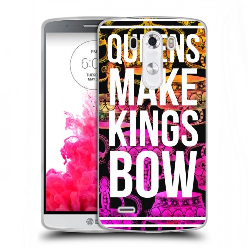 Дизайнерский силиконовый чехол для LG G3 (Dual-LTE) Панк корона
