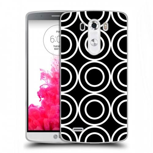Дизайнерский пластиковый чехол для LG G3 (Dual-LTE) Черно-белые фантазии