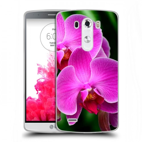 Дизайнерский пластиковый чехол для LG G3 (Dual-LTE) Орхидеи