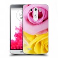 Дизайнерский пластиковый чехол для LG G3 (Dual-LTE) Розы
