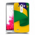 Дизайнерский пластиковый чехол для LG G3 (Dual-LTE) Флаг Бразилии