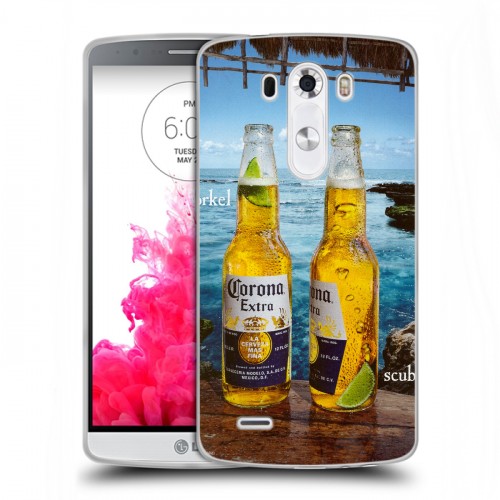 Дизайнерский пластиковый чехол для LG G3 (Dual-LTE) Corona